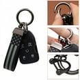 thumbnail image 3 of GASTROPOD Car Keychain with American Flag Charm for Men and Women Genuine Leather Car Keychain Leather Key Chain Holder for Men Leather Car Key Chain and Anti-Lost D-Ring for Men Black, 3 of 7