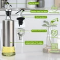 thumbnail image 6 of AGCAN Olive Oil Dispenser Bottle for Kitchen, Glass Oil and Vinegar Dispenser with Flip Top Pourer, 2 Pack, 10 oz, 6 of 8