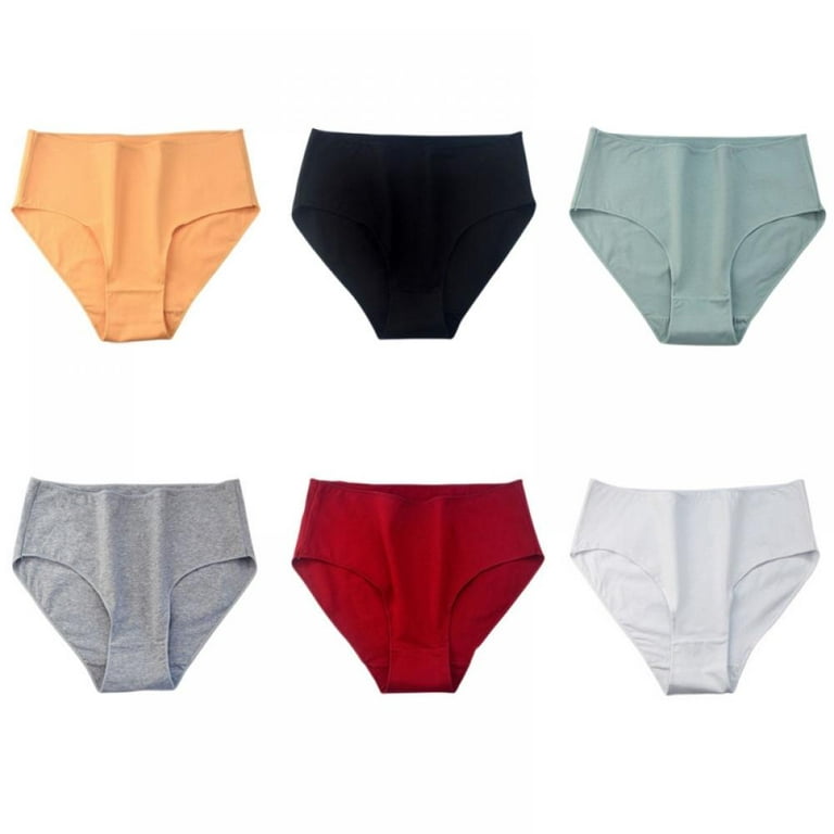 Xmarks Women's Non-marking Panties, Cotton Briefs - Skin-Friendly  Breathable Full Hip Warpped Soft Stretch Everyday Solid Color Underpants