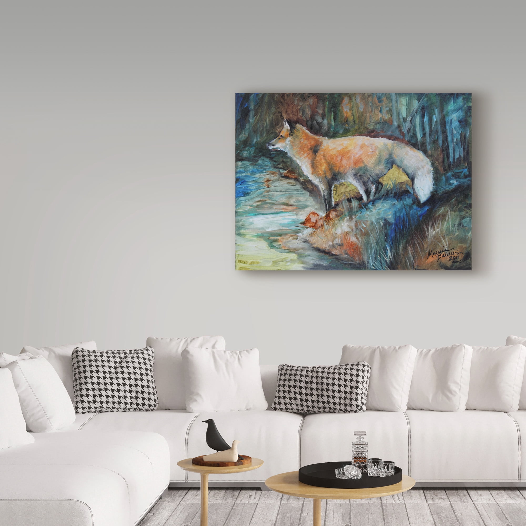 Trademark Fine Art 'Red Fox Ii' Canvas Art by Marcia Baldwin