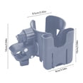 thumbnail image 3 of 2-in-1 Cup Phone Holder for Mobility Aids,Generic Cup Holder with Phone Holder，Universal Attachment for Wheelchairs, Walkers, Rollators，Hands-Free Convenience, 3 of 6