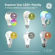 GE LED+ Timer LED Light Bulb, 60 Watt, Soft White, A19 Bulb, Medium Base