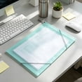 thumbnail image 4 of File Folder, Heavy Duty Macaron Thickened Tear-Resistant Plastic Document Organizer with Elastic Cord, Waterproof File Pocket, A4 Size 12.4" X 9.3", 1 Pack for School Office Business, 4 of 7