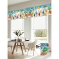 thumbnail image 6 of Colorful Love Heart Hand Valances for Windows, Rainbow Sky Cartoon Kids Hands Light Filtering Kitchen Curtains, Rod Pocket Window Valance Curtains for Living Room Bedroom, 60" W x 18" L, 2 Panels, 6 of 9