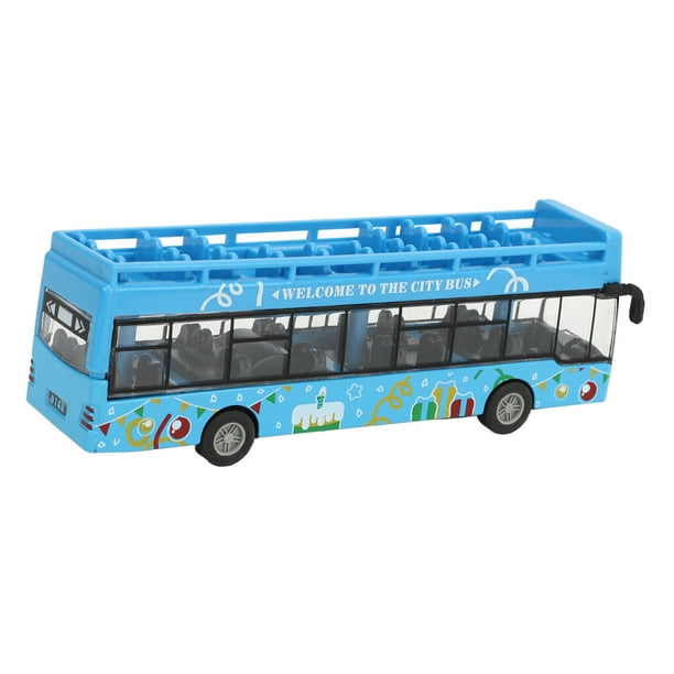Modelo De Juguete De Autobús Urbano, Modelo De Autobús Seguro, aleación De Juguete, Plástico Sensorial Resistente Para Decoración
