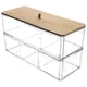 thumbnail image 1 of CAJA ACRILICO TRANSPARENTE C/TAPA BAMBO, 1 of 3