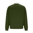 thumbnail image 6 of MELDVDIB Mens Textured Knit T-Shirts Half-Zip Lapel Solid Color Drop Shoulder Oversized Long Sleeve Shirts Spring Fall Fashion Casual Light Weight Pullover Tops, 6 of 9