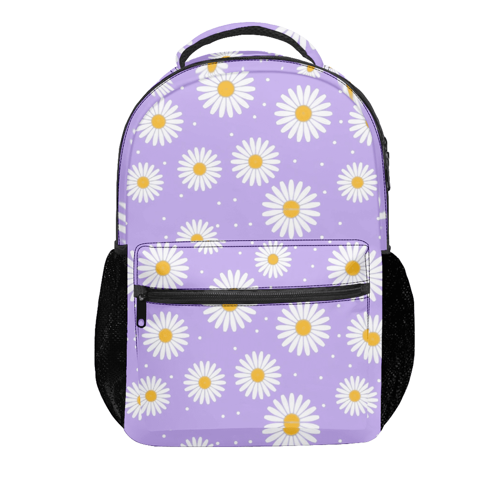 Daisy Flowers School Backpacks for Teen Students Bookbag Backpack Waterproof Kids Backpack