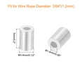 thumbnail image 2 of 120 Pack Aluminum Crimping Loop Sleeve for 3/64" Diameter Wire Rope, Round Aluminum Wire Rope Sleeve, 2 of 6