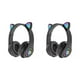 thumbnail image 3 of Auriculares inalámbricos con orejas de gato Bluetooth luces LED regalo para niños Sidaley, 3 of 6