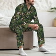 thumbnail image 7 of Naloa Mallard Ducks And Water Men’s Pajamas Set - Long Sleeve Button Down Sleep Shirt and Pajama Bottoms Sleepwear Set-Small, 7 of 7