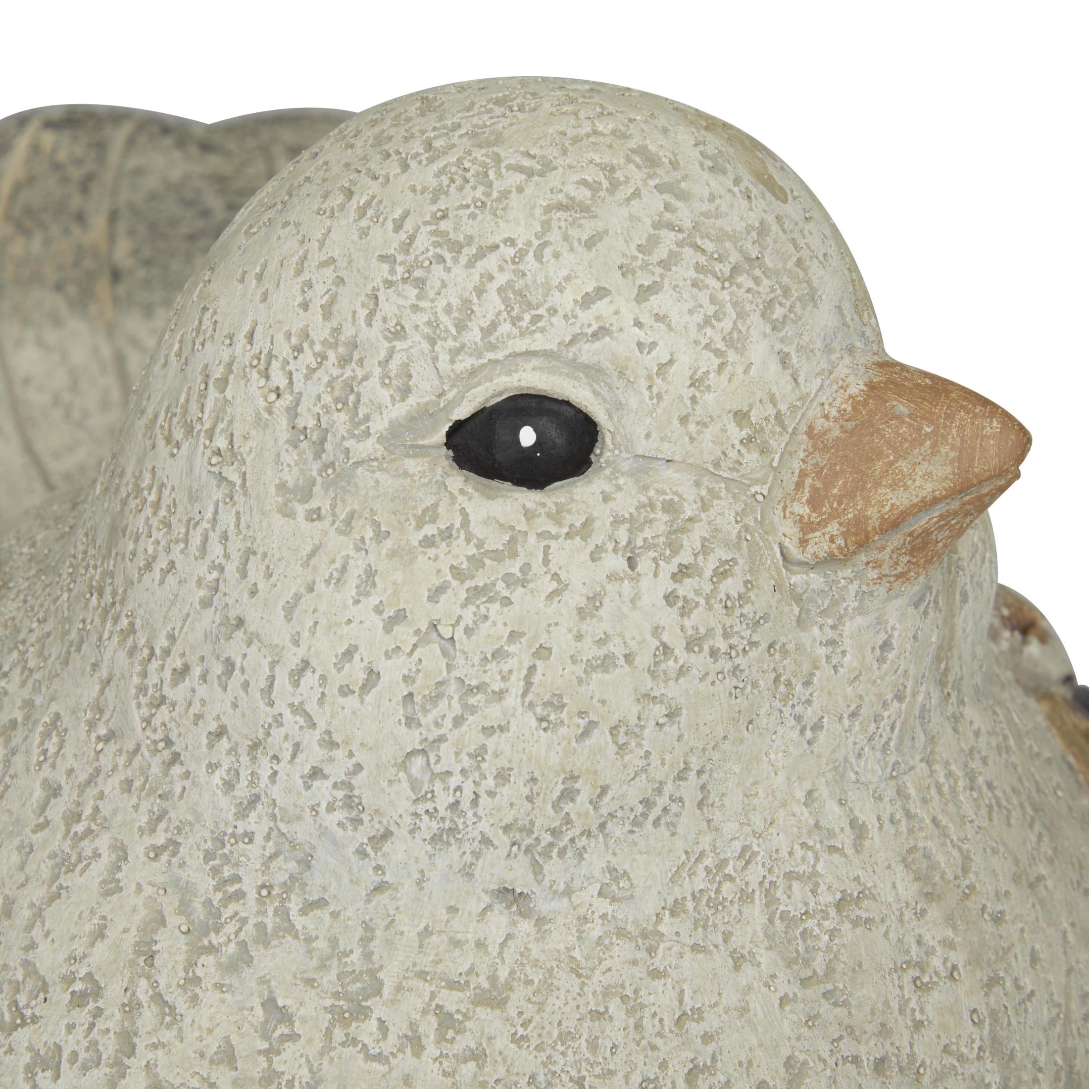 DecMode 8" Indoor Outdoor Bird Garden Sculpture (2 Pack)