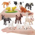 thumbnail image 4 of Juego de 12 piezas de de pequeños realistas de , cumpleaños de Navidad, perfke Figuras de granja, 4 of 9