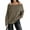 Brown, variant on Long Sleeve Women's Off Shoulder Sweater Oversized Ribbed Knit Fall Tunic Pullover Top Cold Shoulder Pullover