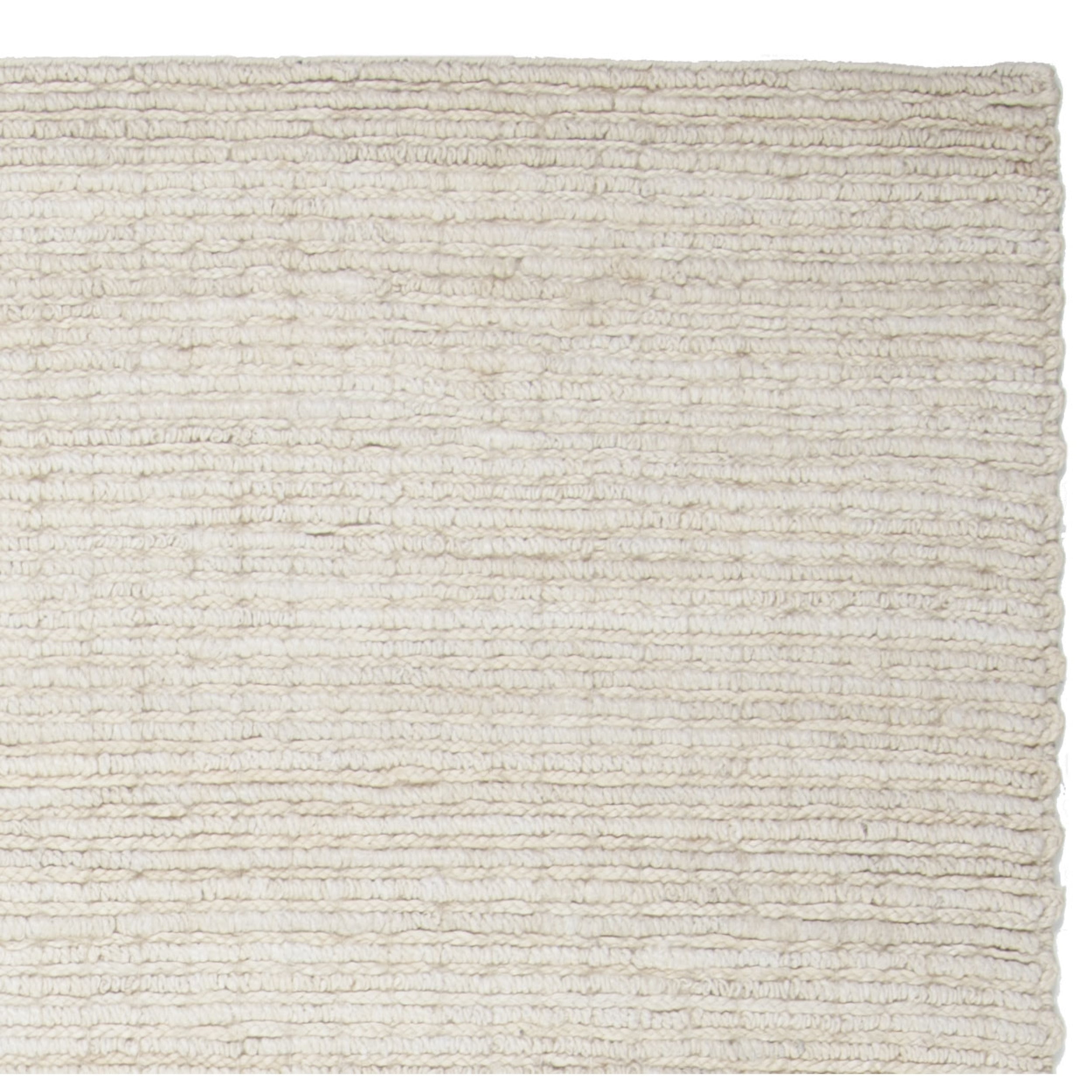 SAFAVIEH Natural Fiber Sheryll Solid Braided Jute Area Rug, Ivory, 4' x 6'