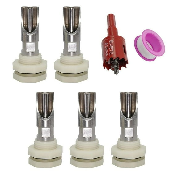 AOOOWER Stainless Steel Pigs Nipples Automatic Sheep Waterer Drinker Water Dispenser for Sows and Piglets with Easy