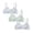 3 Pack-White+Green+Light Gray, variant on HuaAngel Girls Training Bralette Cotton Wirefree Soft Cups Adjustable Straps 5 Pack Size 32-38