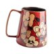 thumbnail image 5 of Taza de café de cerámica, taza de cerámica, grande, esmaltada creativa para beber con asa grande Rojo, 5 of 9