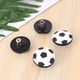 thumbnail image 3 of KAKOWELY 4 tiradores de puerta de goma con forma de balón de fútbol, de plástico, sencillos, modernos, para cajón, prácticos, con clavos para habitación infantil., 3 of 5