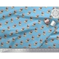 thumbnail image 2 of Soimoi Rayon Fabric Pug Dog Print Sewing Fabric Yard 42 Inch Wide, 2 of 3