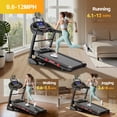 thumbnail image 2 of FaayFian Auto Incline Treadmill for Home, 5.1HP Folding Treadmill 400lbs Capacity, 0.6-12MPH, 64Programs, APP Control, Shock Absorption, Home&Office, 2 of 8
