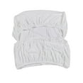 thumbnail image 4 of Rectangle Ottoman Slipcover Stretchable Footrest Stool Slipcover Thick Washable White, 4 of 9