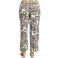 thumbnail image 4 of White Mark Women's Plus Size Paisley Printed Palazzo Pants, 4 of 4