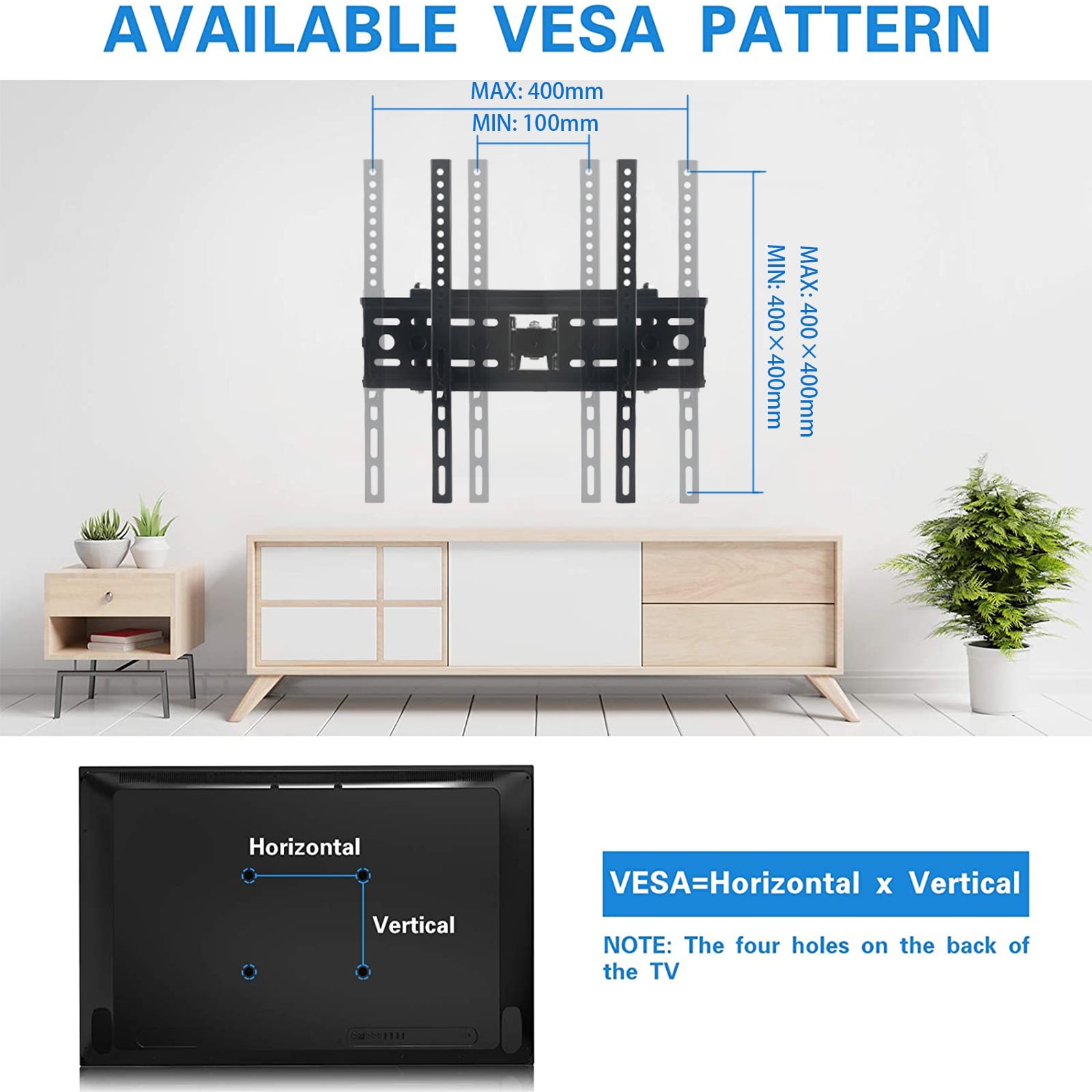 Buy SUGIFT Full Motion TV Wall Mount for 2655 inch LED TV, Corner TV