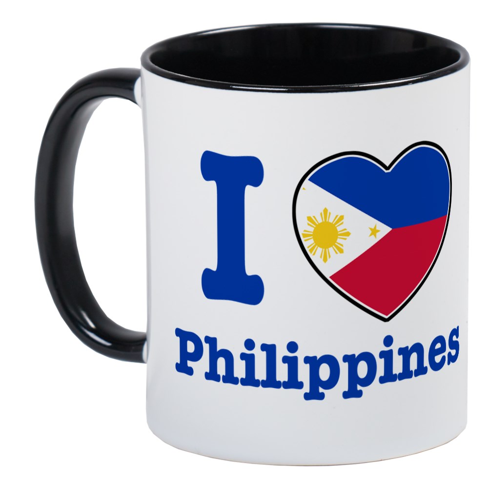 CafePress I Love Philippines Mug Unique Coffee Mug, Coffee Cup