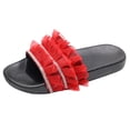 thumbnail image 2 of Moda mujer tobillo correa encaje verano diapositiva sandalias planas chanclas Shose Wmkox8yii  hj789, 2 of 5