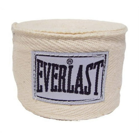 Everlast Man Cotton Off-White Professional Handwrap with Adjustable Straps