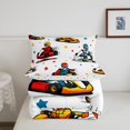 thumbnail image 5 of Manfei Cute Race Car Twin Comforter Sets,Kawaii Stars Bedding Set,White,Polkadot Reversible,2-Piece,1 Comforter and 1 Pillowcase, 5 of 7