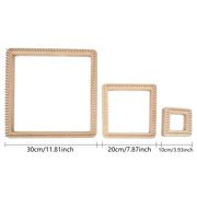 Square Knitting Board Wood Crochet Blocking Board Knitting Blocking Board for Knitting Project Home Decoration