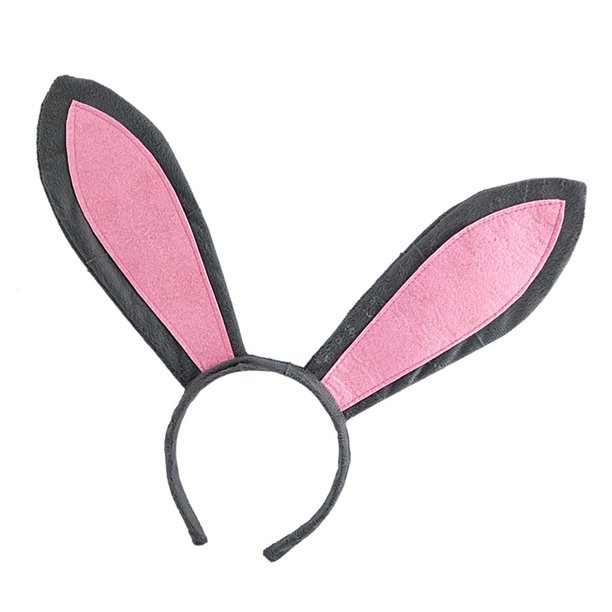 Bewildely Diadema con orejas de conejo de Pascua bonita, diadema de felpa, vestido, disfraz, diadema con orejas de conejo, fiesta, Pascua, decoraciones de Kits de decoración para fiestas No.02 Bewildely HA003730-02