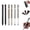 Black*2,Silver*2,Gold*2, variant on Crinkle Pen, Switch Pen, Crunchy Sensory Pen Geometric Crinkle Design Fidget Pen Metallic Geometric Morphing Ballpoint Pen Geometric Metal Shape Shifting Switch Pens