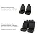 thumbnail image 5 of Tomshoo Cubierta del asiento del coche, conjunto de piezas de asiento del coche Cubierta de cuero respirable Asiento del automóvil Suv Vehículo de cuero Asiento de cuero Juego de asiento del vehículo, 5 of 8