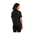 thumbnail image 2 of MERCER+METTLE Women's Stretch Jersey Polo | Short Sleeve Work Polo for Women, Moisture Wicking Jersey Shirt - Deep Black L, 2 of 3