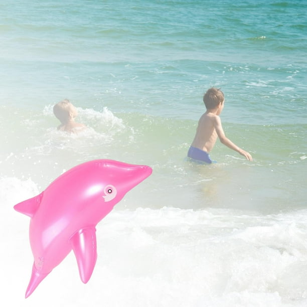 Dolphin Inflatable Toys Summer Dolphin Toy Inflatable Dolphin Toy for Outdoor Pool Poolside Decor Pink Dolphin Pink