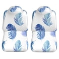 thumbnail image 3 of LAKIMCT Bird Blue Feathers Car Seat Covers Vehicle Front Seat Covers Universal Fit Seat Protector, 3 of 9