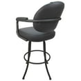 thumbnail image 2 of Swivel Counter Metal Bar Stool 26" M-70 - Grey Vinyl - Grey, 2 of 2