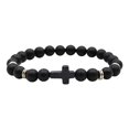 thumbnail image 2 of Birdeem Natural Stone Black Elastic Thread Bracelet Natural Stone Black Elastic Thread Bracelet, 2 of 5