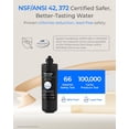 thumbnail image 4 of Waterdrop WD-RF10 Water Filter, NSF/ANSI 42 Certified, 8K Gallons High Capacity, Replacement for Waterdrop Under Sink Water Filtration System, 4 of 8