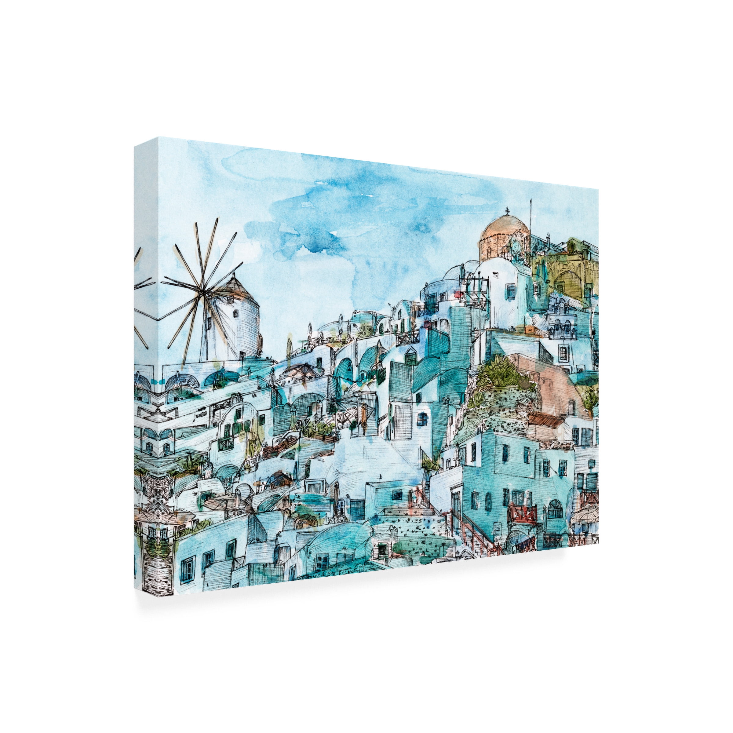 Melissa Wang 'Secret Greece II' Canvas Art