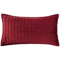 thumbnail image 4 of Juego de edredón Tribeca Living Luxury Velvet King Size Borgoña, 4 of 7
