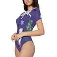 thumbnail image 3 of Picia Cute Dog Womens One Piece Swimsuits Modest Tummy Control Bathing Suits Lace Up Slimming Swim Suit-X-Large, 3 of 9
