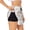 Black, variant on Funny Chicken Pattern Women's 2 in 1 Athletic Running Shorts High Waisted Workout Casual Gym Sweat Shorts with Comfy Liner Zipper Pockets-Large