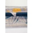thumbnail image 4 of Contemporary Floral Pattern Area Rug Carpet in Teal Yellow, 3x5 (2'7" x 4'11", 80cm x 150cm), 4 of 5