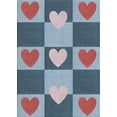 thumbnail image 1 of Ahgly Company Machine Washable Indoor Rectangle Transitional Jeans Blue Area Rugs, 4' x 6', 1 of 7