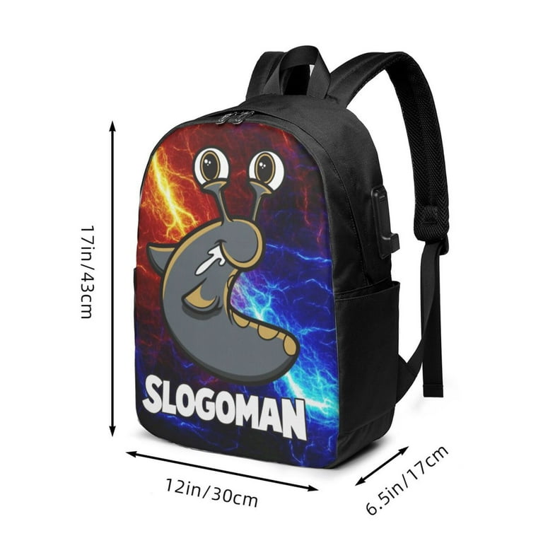 Slogoman Backpack for Men Women Teen Water Resistant Casual Daypack Fits Laptop with USB Charging Port 17 in Bookbag for Travel School Hiking Gift Walmart