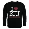 thumbnail image 1 of 552-321-BLK-05 Kutztown Université J'aime T-Shirt Col Rond, Noir - 2TG, 1 of 1